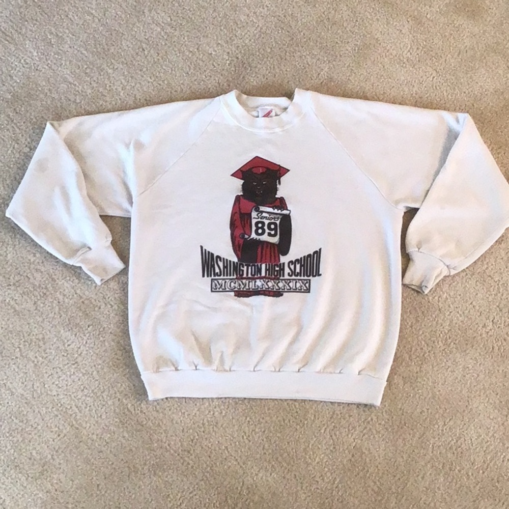 Vintage H.S. Senior Sweatshirt, Large